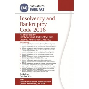 Taxmann's Bare Act on Insolvency & Bankruptcy Code 2016 